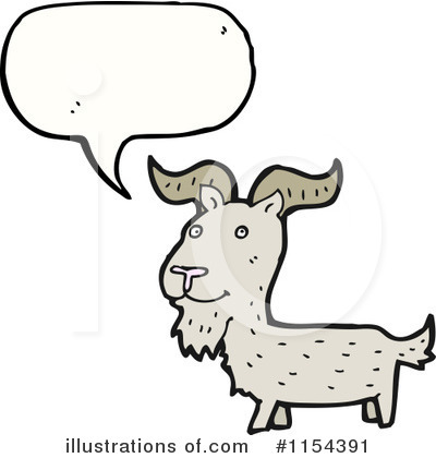 Royalty-Free (RF) Goat Clipart Illustration by lineartestpilot - Stock Sample #1154391