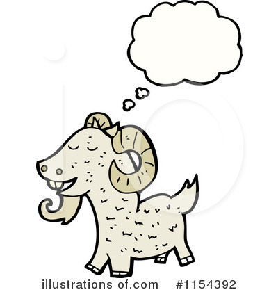 Royalty-Free (RF) Goat Clipart Illustration by lineartestpilot - Stock Sample #1154392