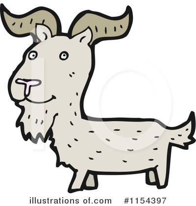 Royalty-Free (RF) Goat Clipart Illustration by lineartestpilot - Stock Sample #1154397