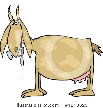 Royalty-Free (RF) Goat Clipart Illustration by djart - Stock Sample #1210623