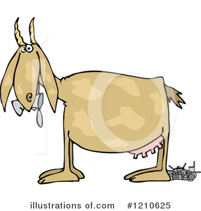 Royalty-Free (RF) Goat Clipart Illustration by djart - Stock Sample #1210625