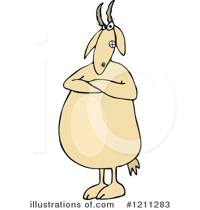 Royalty-Free (RF) Goat Clipart Illustration by djart - Stock Sample #1211283