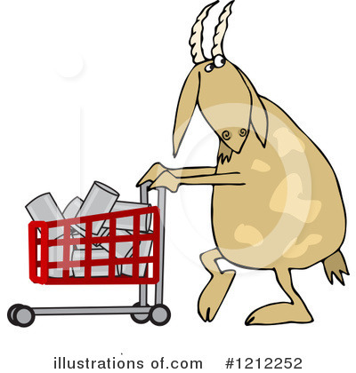 Royalty-Free (RF) Goat Clipart Illustration by djart - Stock Sample #1212252