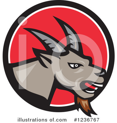 Royalty-Free (RF) Goat Clipart Illustration by patrimonio - Stock Sample #1236767