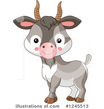 Royalty-Free (RF) Goat Clipart Illustration by Pushkin - Stock Sample #1245513