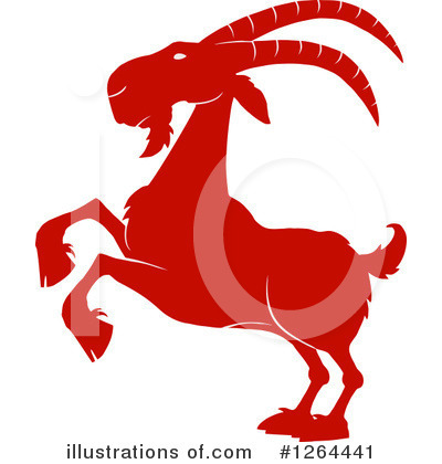 Royalty-Free (RF) Goat Clipart Illustration by Hit Toon - Stock Sample #1264441