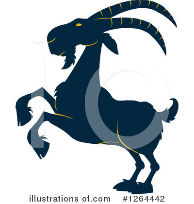 Royalty-Free (RF) Goat Clipart Illustration by Hit Toon - Stock Sample #1264442