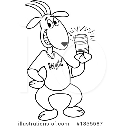 Goat Clipart #1355587 by LaffToon