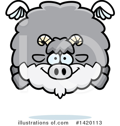 Royalty-Free (RF) Goat Clipart Illustration by Cory Thoman - Stock Sample #1420113