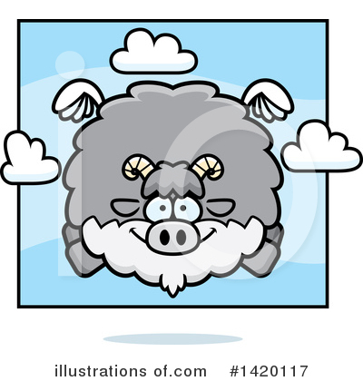 Goat Clipart #1420117 by Cory Thoman