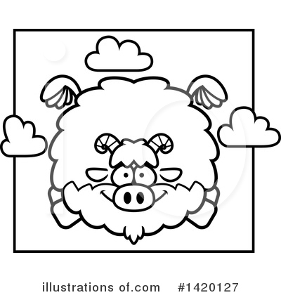Royalty-Free (RF) Goat Clipart Illustration by Cory Thoman - Stock Sample #1420127