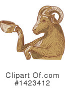 Goat Clipart #1423412 by patrimonio