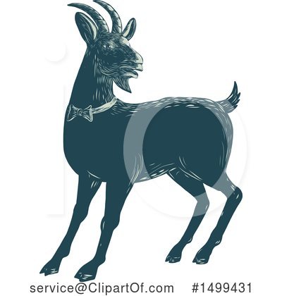 Royalty-Free (RF) Goat Clipart Illustration by patrimonio - Stock Sample #1499431