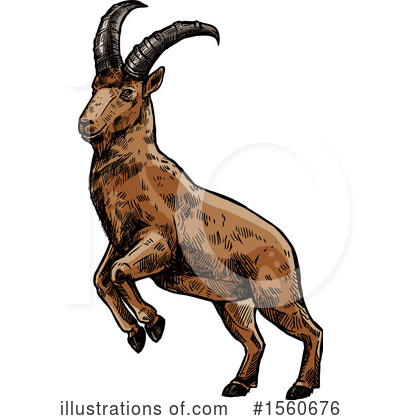 Royalty-Free (RF) Goat Clipart Illustration by Vector Tradition SM - Stock Sample #1560676