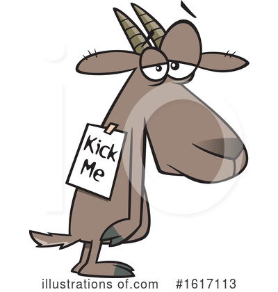 Royalty-Free (RF) Goat Clipart Illustration by toonaday - Stock Sample #1617113