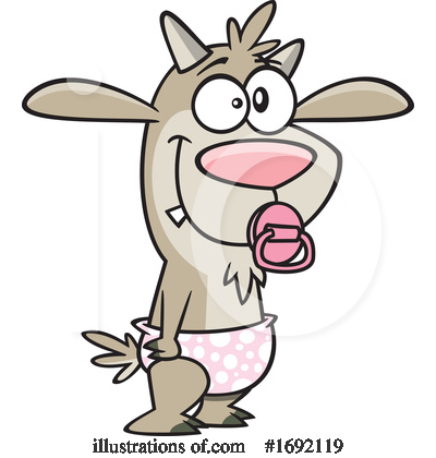 Royalty-Free (RF) Goat Clipart Illustration by toonaday - Stock Sample #1692119