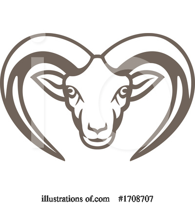 Royalty-Free (RF) Goat Clipart Illustration by patrimonio - Stock Sample #1708707