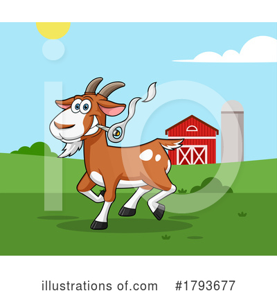 Royalty-Free (RF) Goat Clipart Illustration by Hit Toon - Stock Sample #1793677