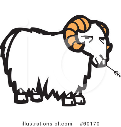 Royalty-Free (RF) Goat Clipart Illustration by xunantunich - Stock Sample #60170