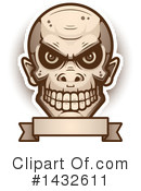 Goblin Skull Clipart #1432611 by Cory Thoman