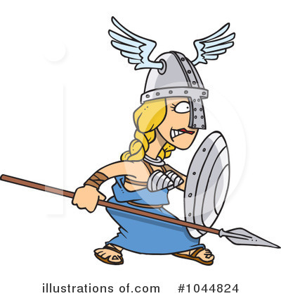 Royalty-Free (RF) Goddess Clipart Illustration by toonaday - Stock Sample #1044824
