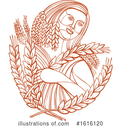 Royalty-Free (RF) Goddess Clipart Illustration by patrimonio - Stock Sample #1616120