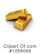 Gold Bar Clipart #1058066 by stockillustrations