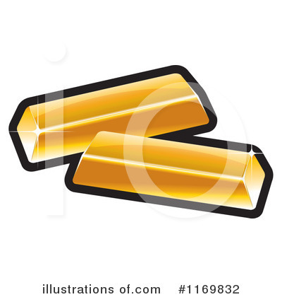 Royalty-Free (RF) Gold Bar Clipart Illustration by Lal Perera - Stock Sample #1169832