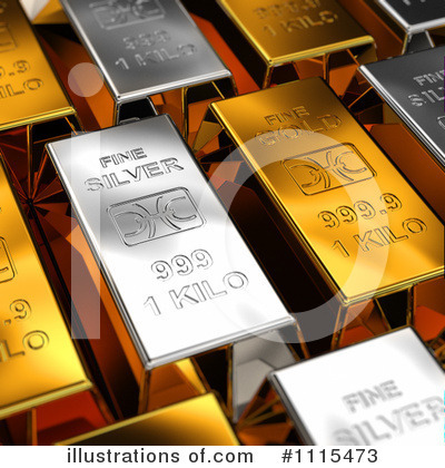 Gold Bar Clipart #1115473 by stockillustrations
