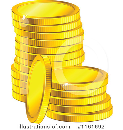 Coins Clipart #1161692 by Vector Tradition SM