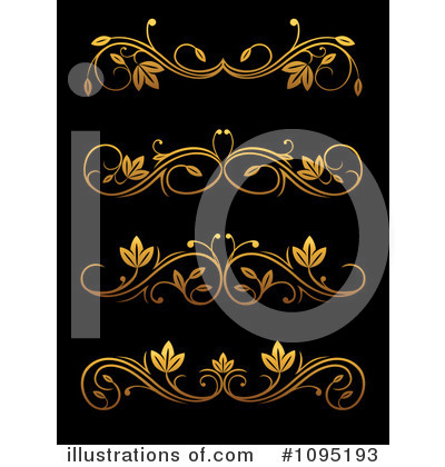 Gold Design Elements Clipart #1095193 by Vector Tradition SM