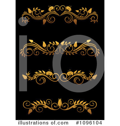 Gold Design Elements Clipart #1096104 by Vector Tradition SM