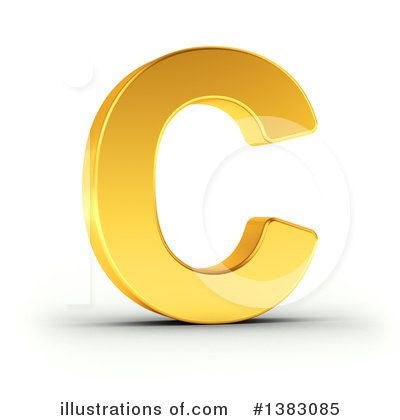 Gold Letter Clipart #1383085 by stockillustrations