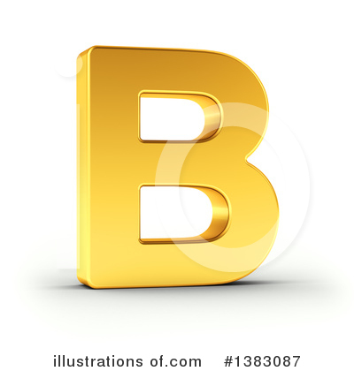 Gold Letter Clipart #1383087 by stockillustrations
