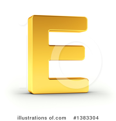 Royalty-Free (RF) Gold Letter Clipart Illustration by stockillustrations - Stock Sample #1383304