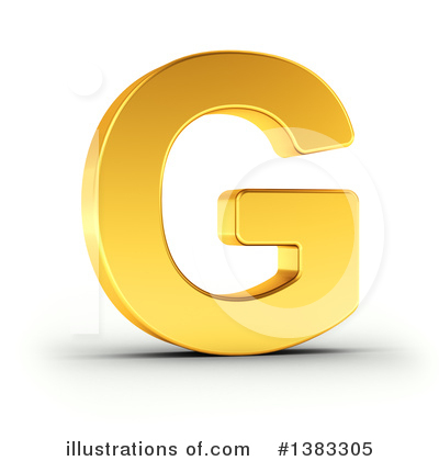 Golden Letter Clipart #1383305 by stockillustrations