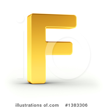 Gold Letter Clipart #1383306 by stockillustrations