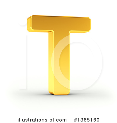 Royalty-Free (RF) Gold Letter Clipart Illustration by stockillustrations - Stock Sample #1385160