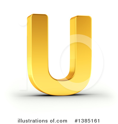 Royalty-Free (RF) Gold Letter Clipart Illustration by stockillustrations - Stock Sample #1385161