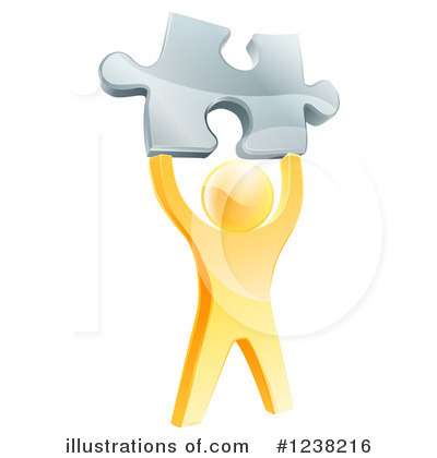 Puzzle Piece Clipart #1238216 by AtStockIllustration