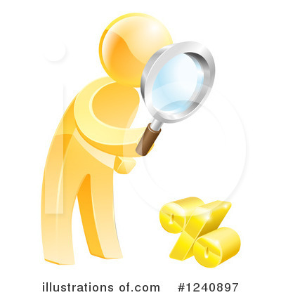 Royalty-Free (RF) Gold Man Clipart Illustration by AtStockIllustration - Stock Sample #1240897