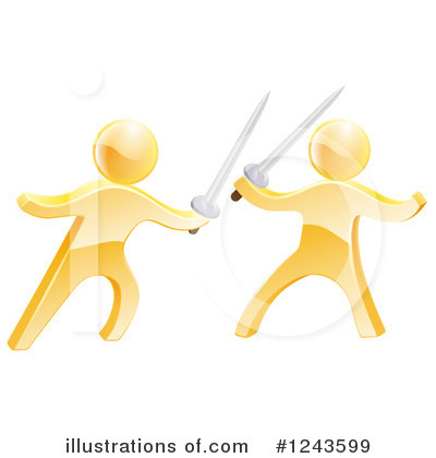 Duel Clipart #1243599 by AtStockIllustration