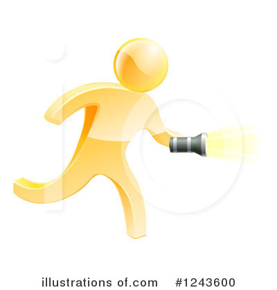 Royalty-Free (RF) Gold Man Clipart Illustration by AtStockIllustration - Stock Sample #1243600