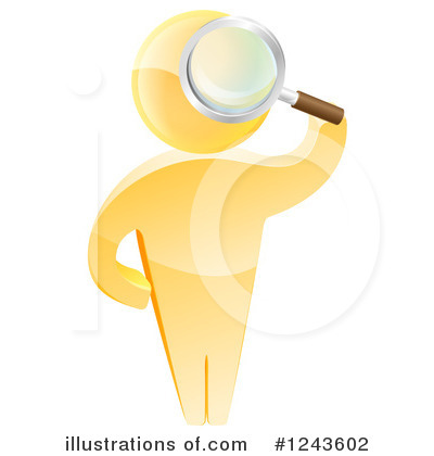 Royalty-Free (RF) Gold Man Clipart Illustration by AtStockIllustration - Stock Sample #1243602