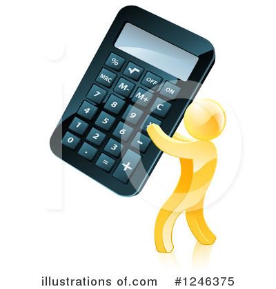 Calculator Clipart #1246375 by AtStockIllustration