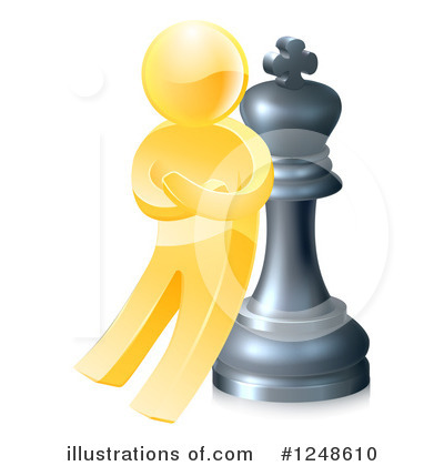 Royalty-Free (RF) Gold Man Clipart Illustration by AtStockIllustration - Stock Sample #1248610