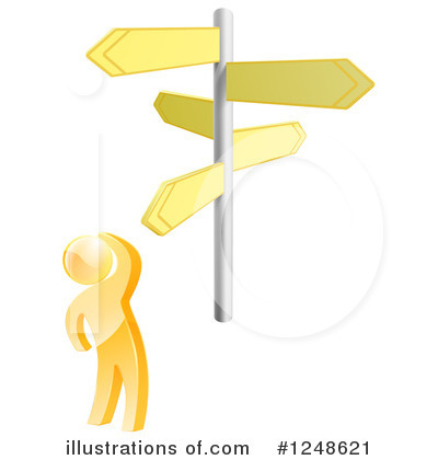 Royalty-Free (RF) Gold Man Clipart Illustration by AtStockIllustration - Stock Sample #1248621
