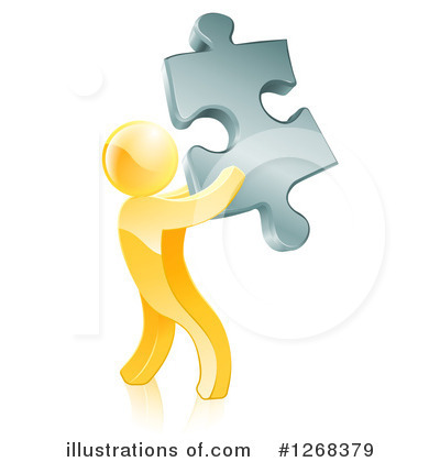 Puzzle Pieces Clipart #1268379 by AtStockIllustration