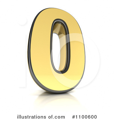 Gold Number Clipart #1100600 by stockillustrations