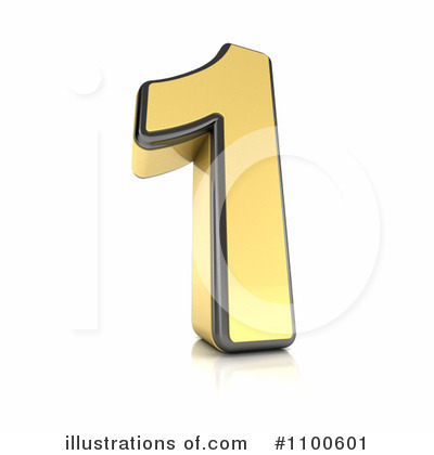 Gold Number Clipart #1100601 by stockillustrations